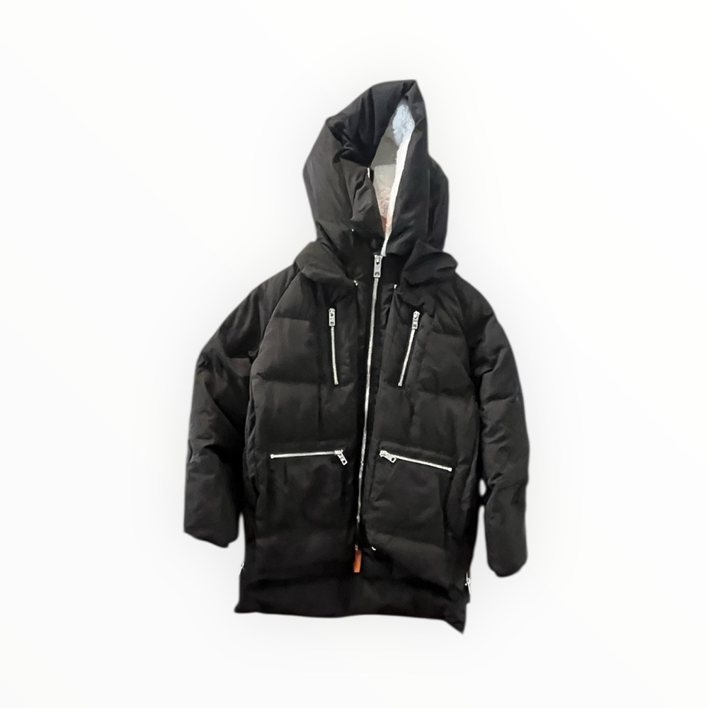 Orolay Kids Black Thickened Hooded Down‎ Coat 8/9Y